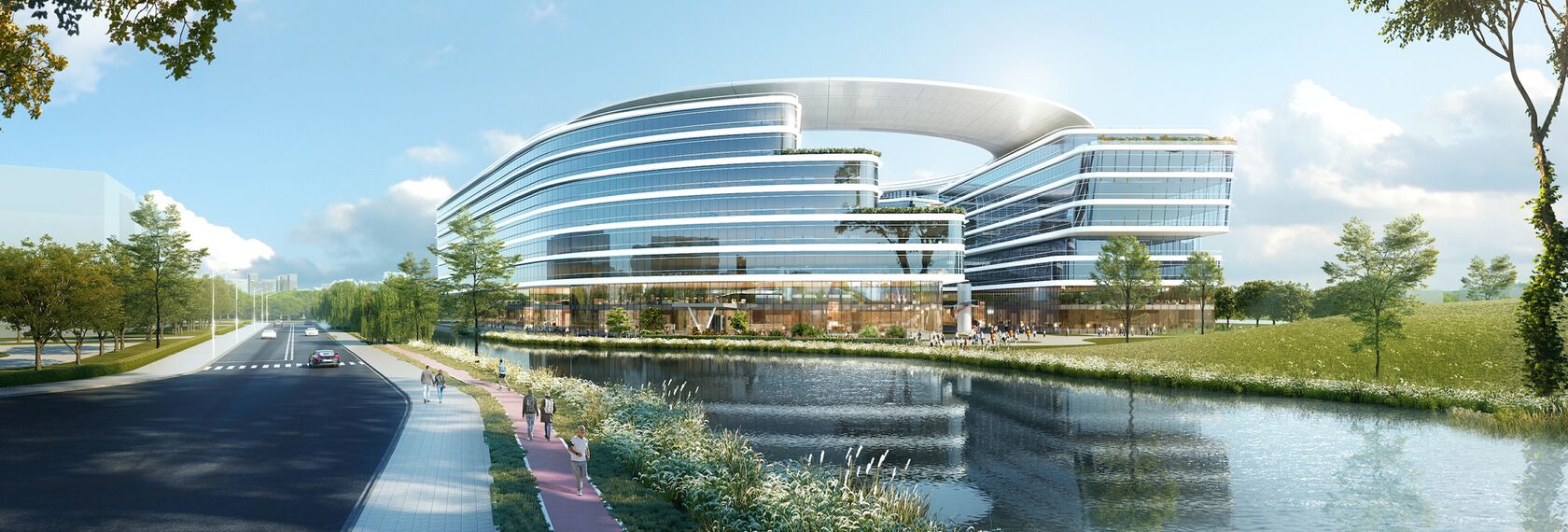 thermfix vario Facades and unico Doors - United Imaging Smart Medical Campus, Xangai located in Shanghai, China